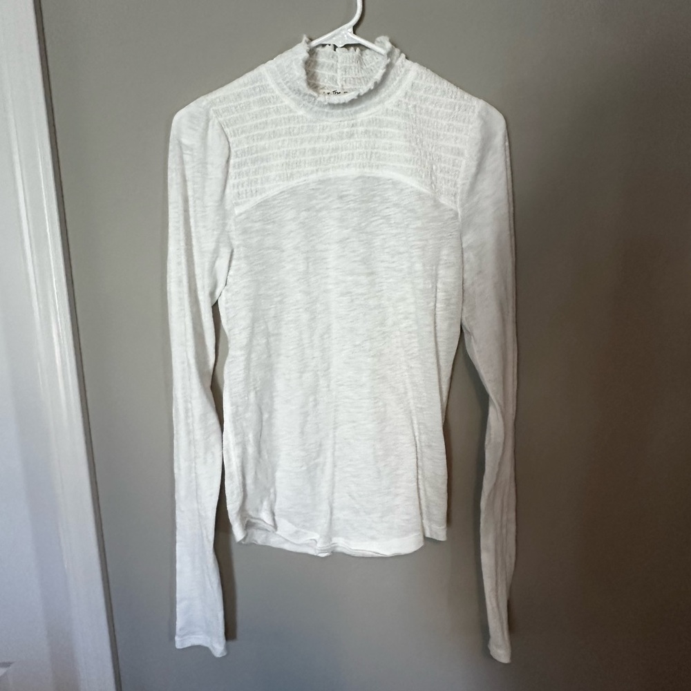 We the Free ruched white top